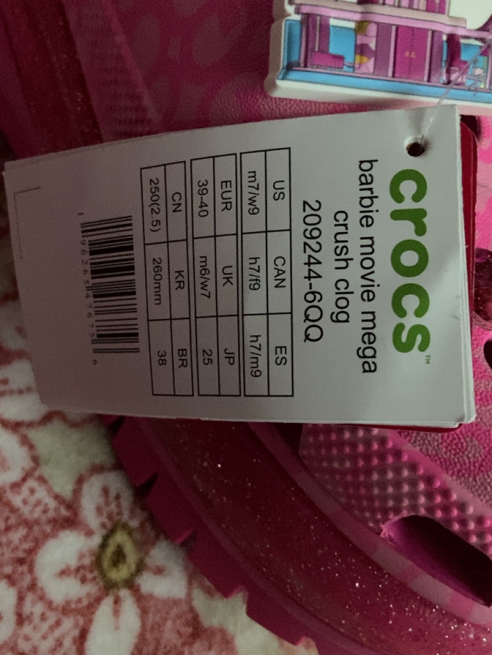 Women’s Barbie movie mega platform crocs NWT - Picture 5 of 6